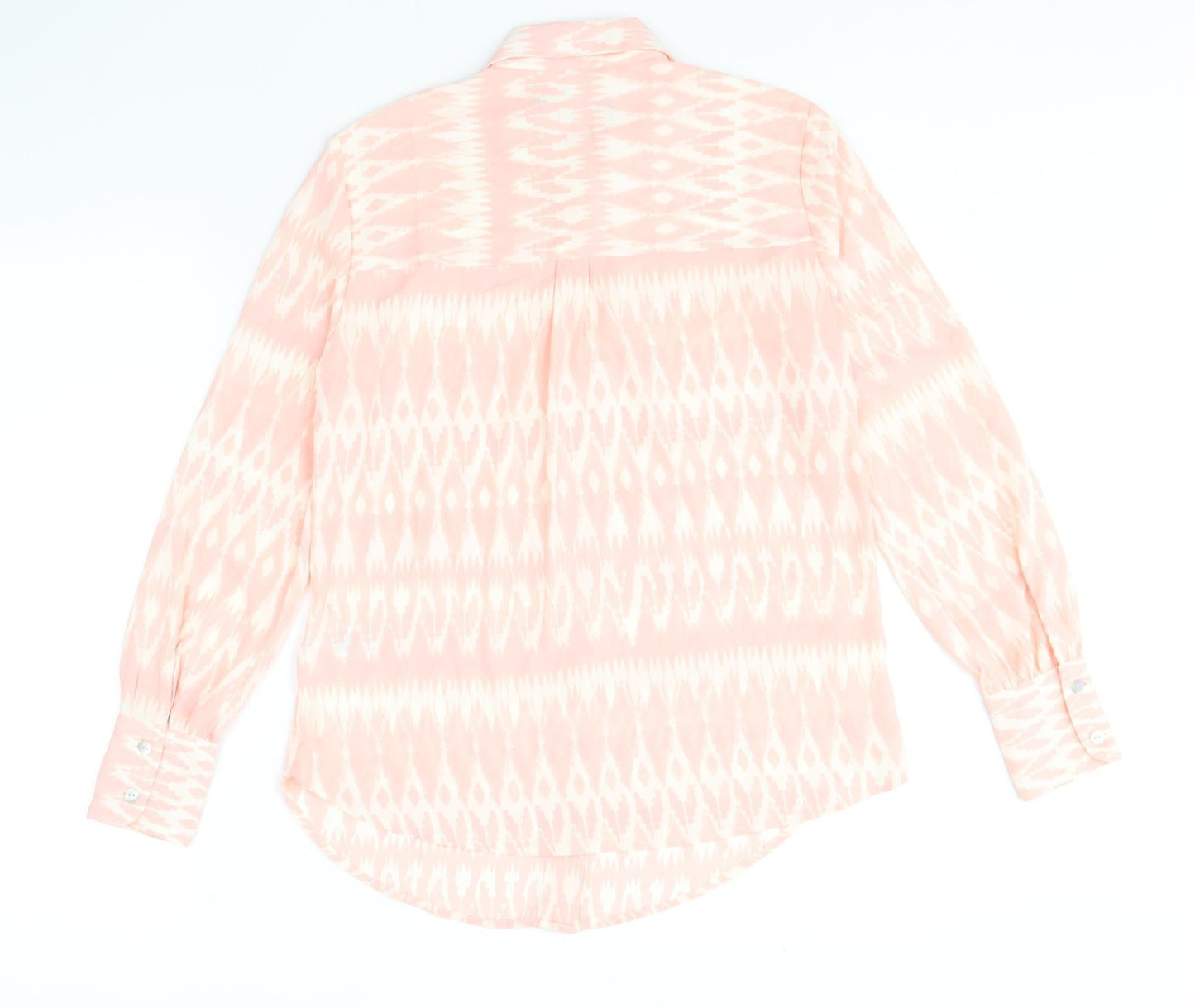 Womens UK Size 8 Marks and Spencer Pink Basic Button-Up