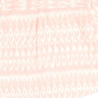 Womens UK Size 8 Marks and Spencer Pink Basic Button-Up