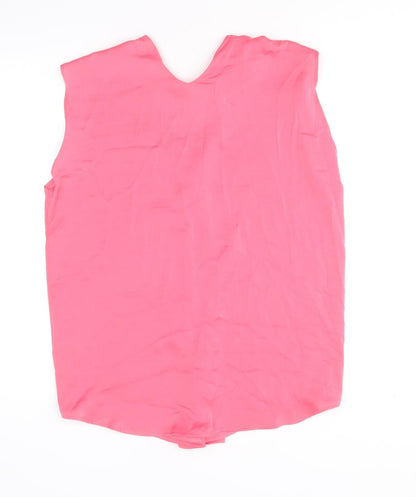 Womens UK Size 10 Marks and Spencer Pink Basic Tank