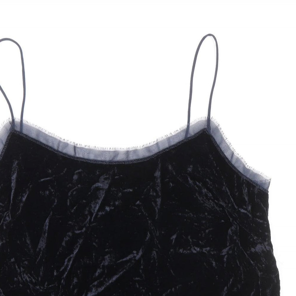 Womens UK Size 12 H&M Black Basic Tank