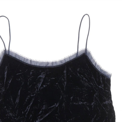 Womens UK Size 12 H&M Black Basic Tank