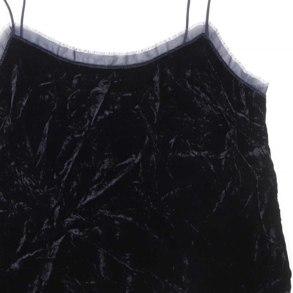 Womens UK Size 12 H&M Black Basic Tank
