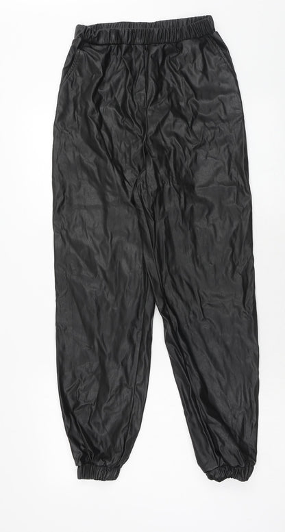 Womens UK Size 8 ASOS Regular Fit Cargo Black Trousers