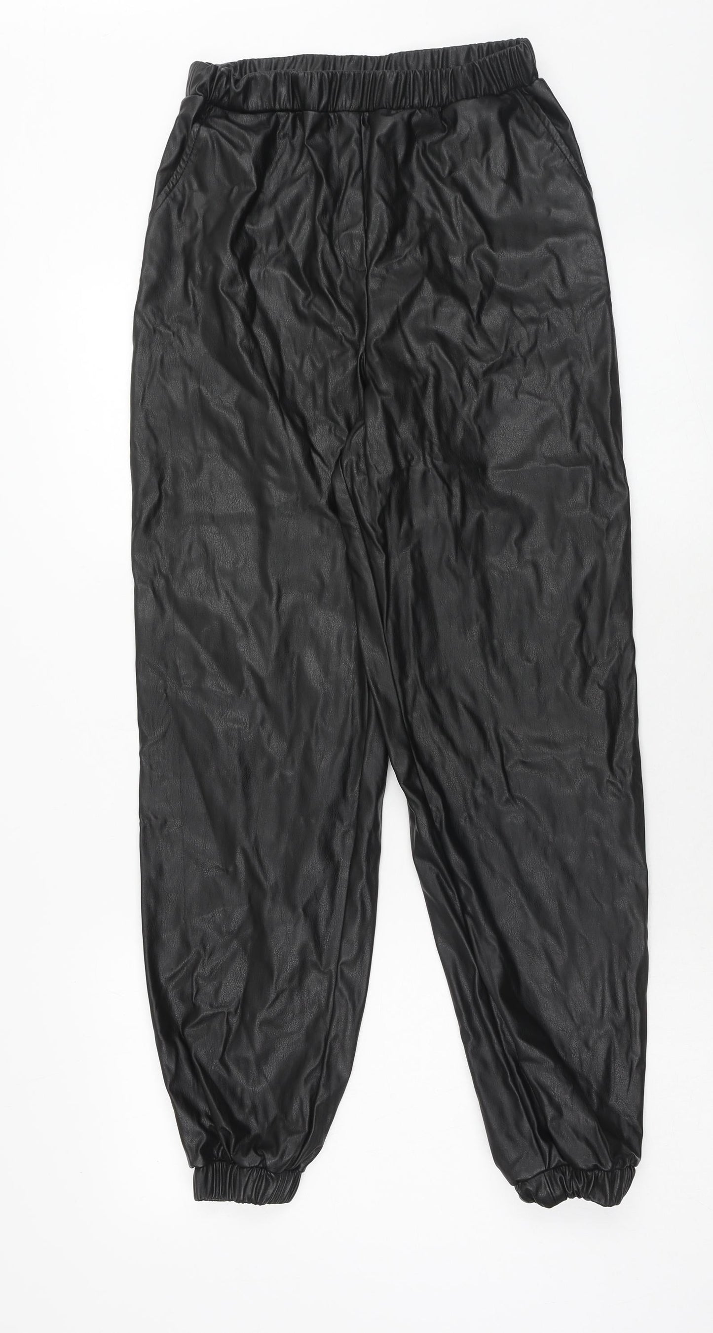 Womens UK Size 8 ASOS Regular Fit Cargo Black Trousers