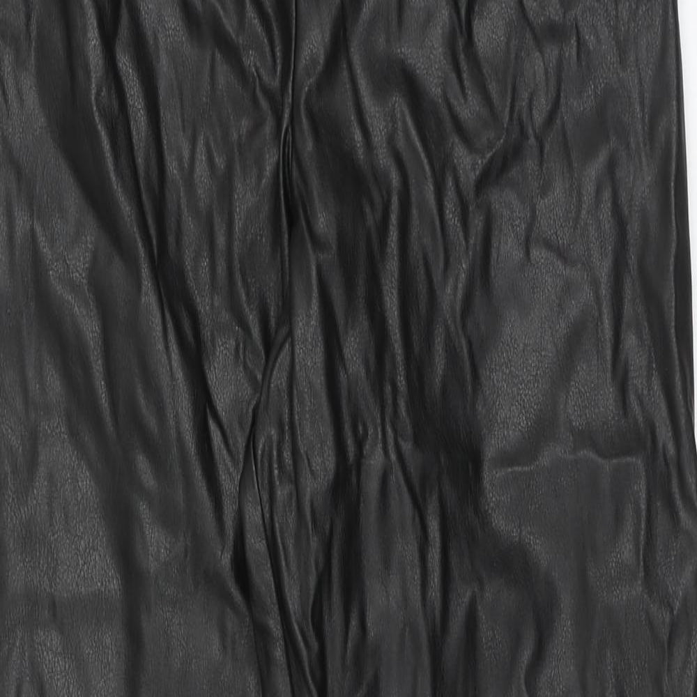 Womens UK Size 8 ASOS Regular Fit Cargo Black Trousers