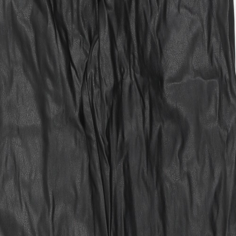 Womens UK Size 8 ASOS Regular Fit Cargo Black Trousers