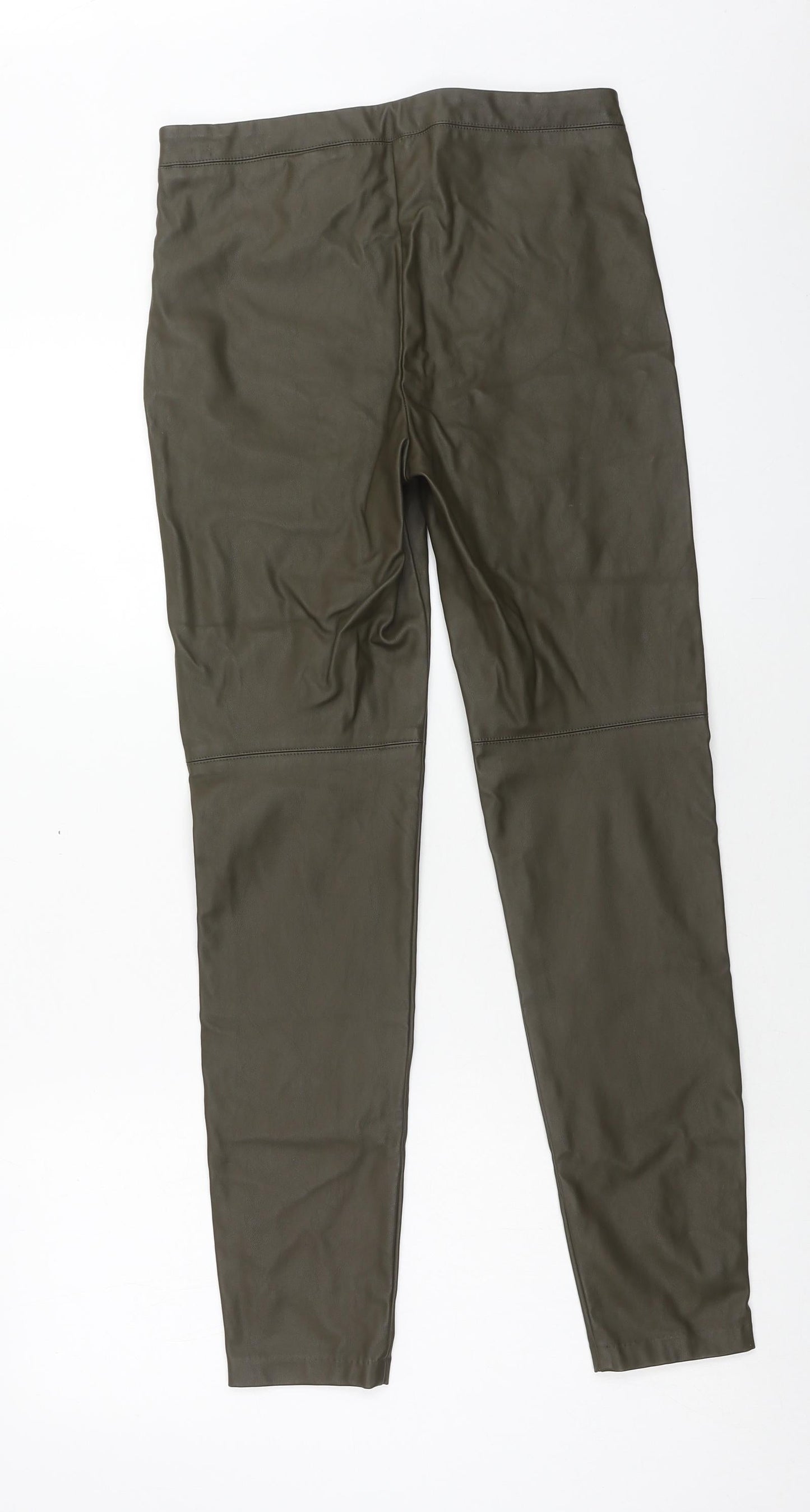 Womens UK Size 8 H&M Regular Fit  Green Trousers