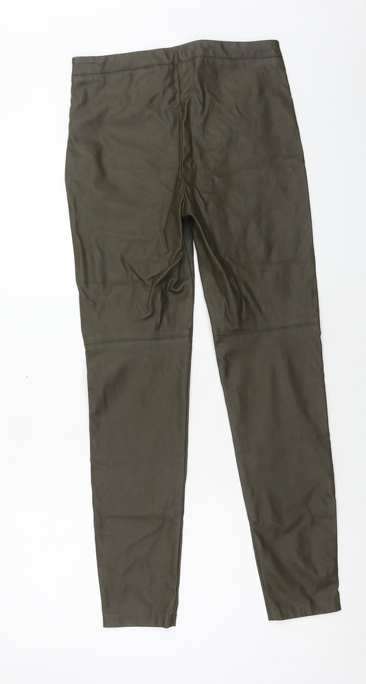 Womens UK Size 8 H&M Regular Fit  Green Trousers