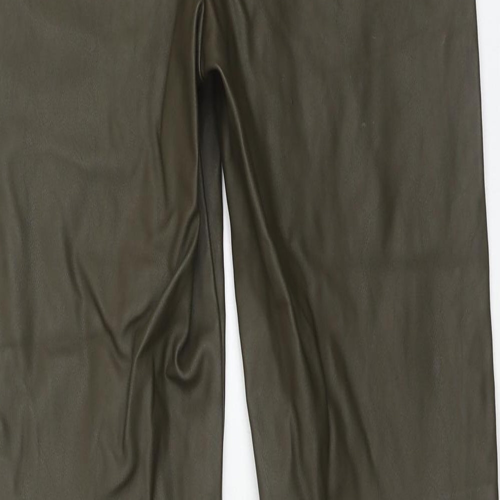 Womens UK Size 8 H&M Regular Fit  Green Trousers