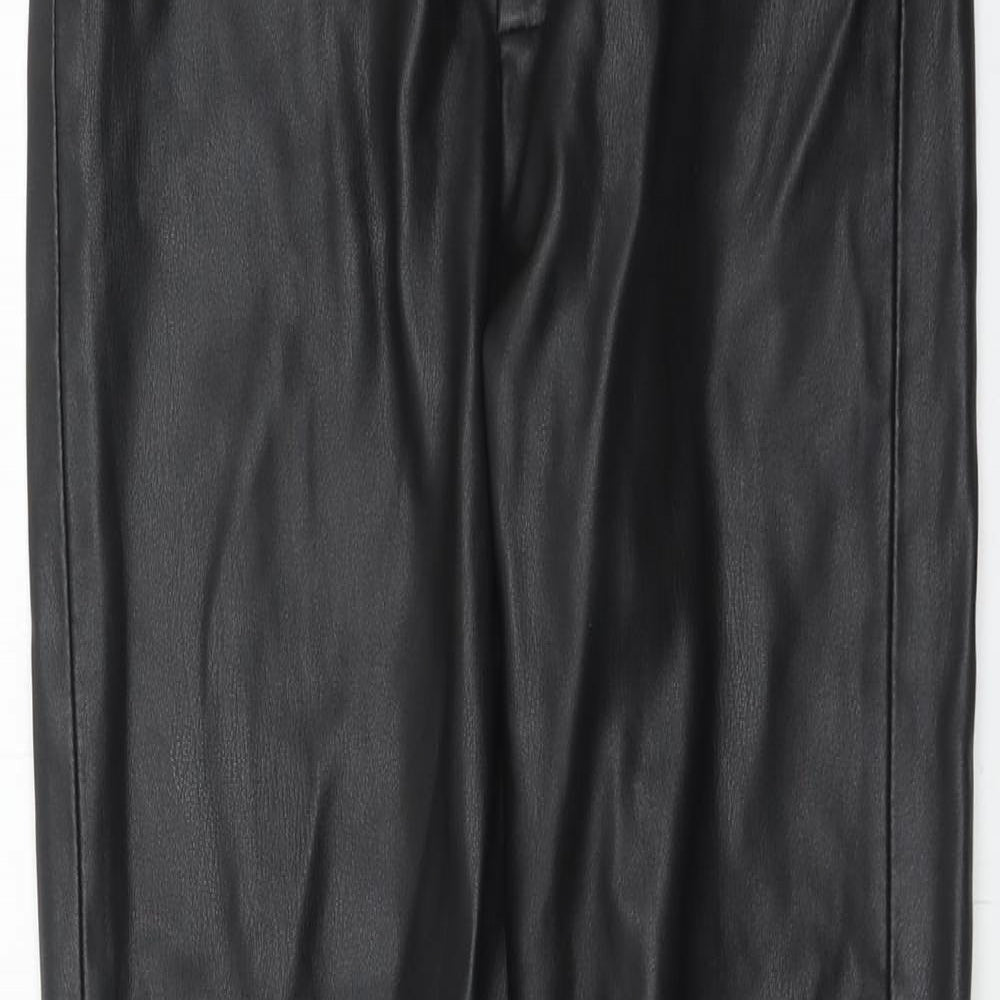 Womens UK Size S Zara Regular Fit  Black Trousers