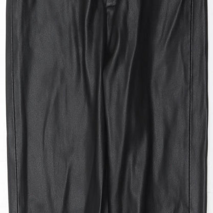 Womens UK Size S Zara Regular Fit  Black Trousers