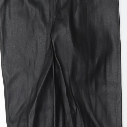 Womens UK Size S Zara Regular Fit  Black Trousers