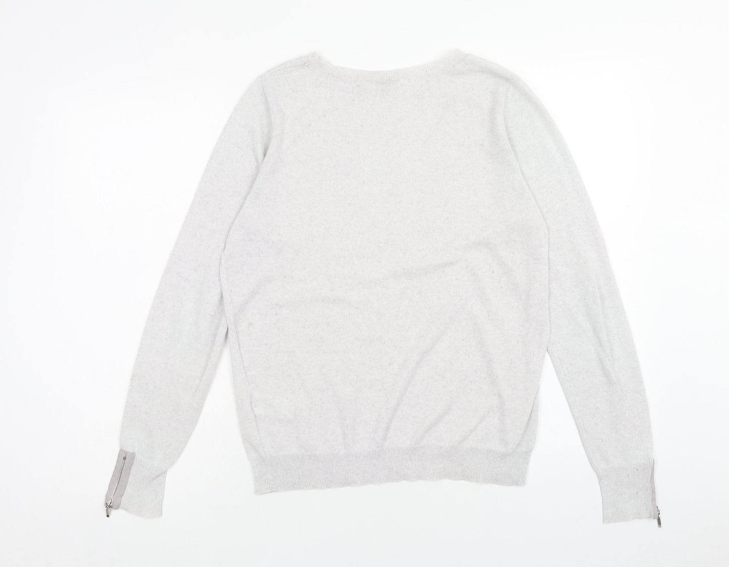 Womens UK Size 14 Warehouse Grey Pullover Jumper