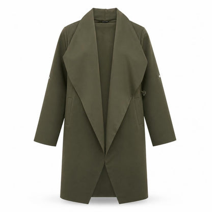 Body + Flirt Womens Green Overcoat Coat Size M
