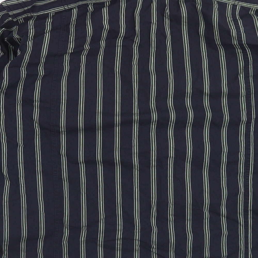 Mens UK Size M ChenOne Blue  Button-Up Long Sleeve Casual Shirt