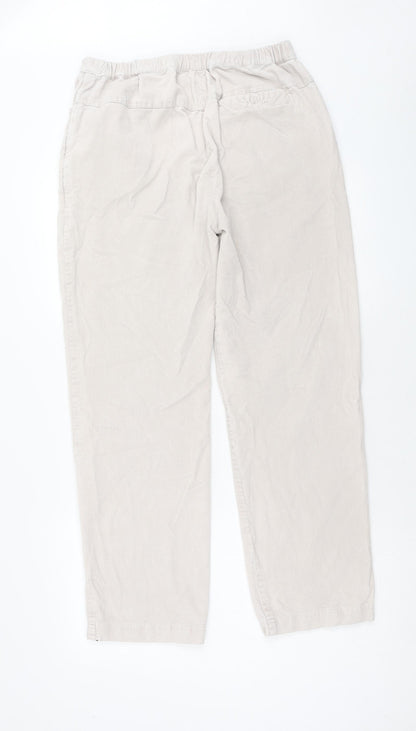 Womens UK Size 30 in Preworn Regular Fit  Beige Trousers