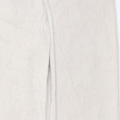 Womens UK Size 30 in Preworn Regular Fit  Beige Trousers