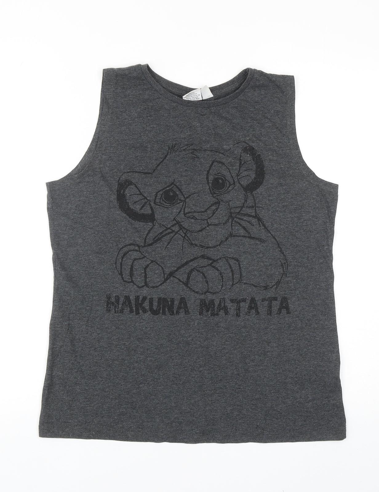 Womens UK Size 10 Atmosphere Grey Basic Tank