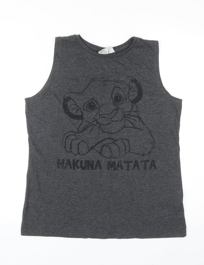 Womens UK Size 10 Atmosphere Grey Basic Tank