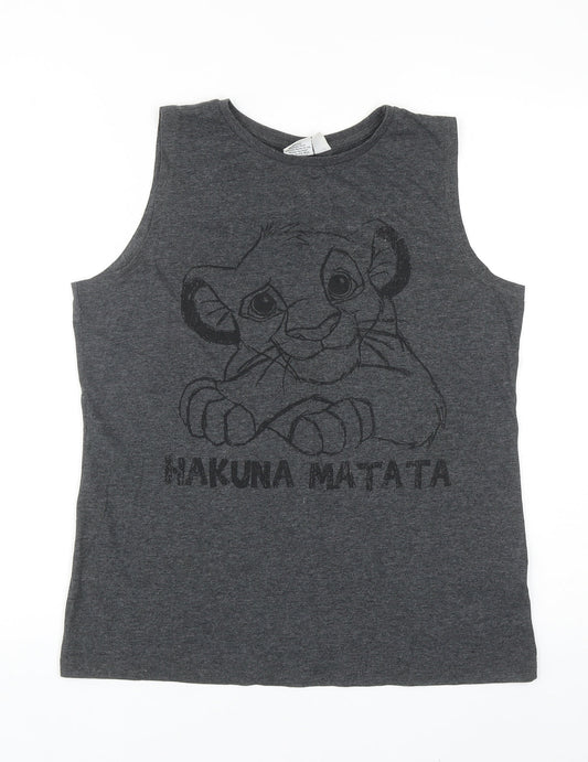 Womens UK Size 10 Atmosphere Grey Basic Tank
