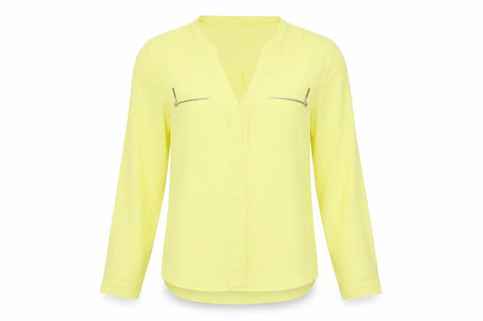 Womens UK Size 6 Atmosphere Yellow Basic Blouse