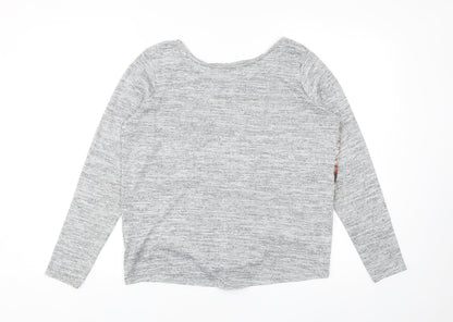 Womens UK Size 12 Debenhams Grey Pullover Jumper