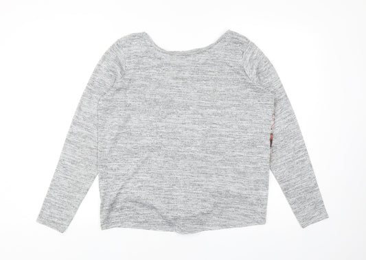 Womens UK Size 12 Debenhams Grey Pullover Jumper