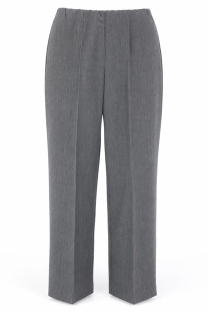 Classics Womens Grey Polyester Dress Pants Trousers Size 12 Regular