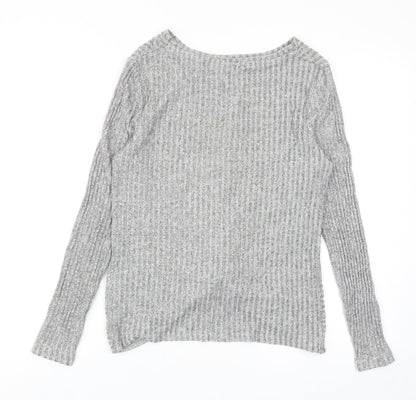 Womens UK Size 8 New Look Grey Pullover Jumper