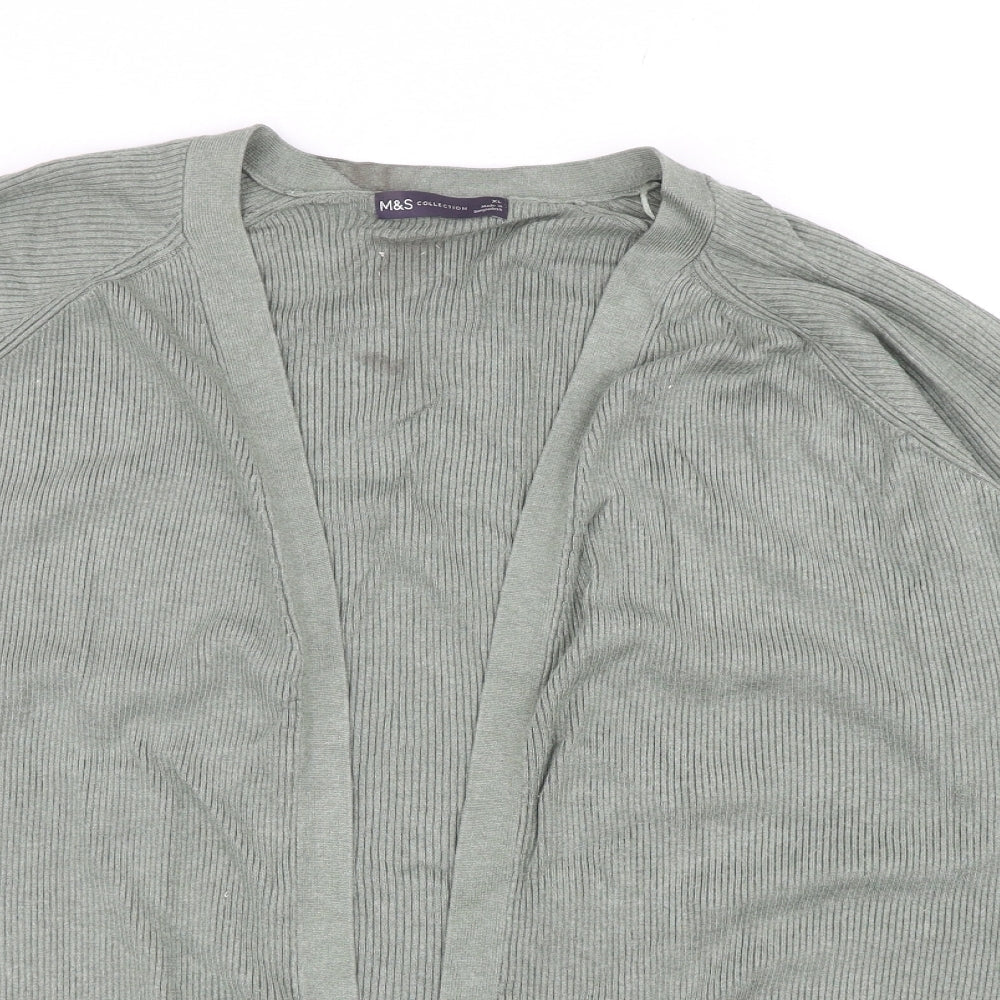 Womens UK Size XL Marks and Spencer Green Cardigan Jumper