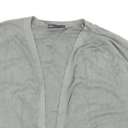 Womens UK Size XL Marks and Spencer Green Cardigan Jumper