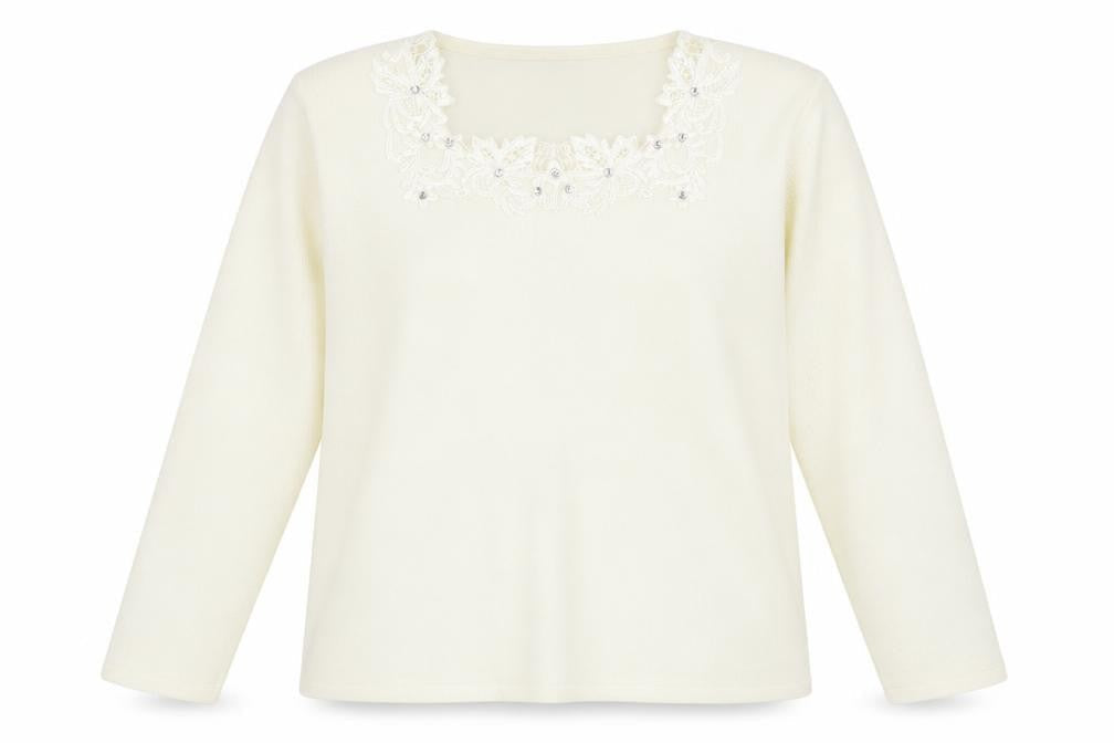 Womens UK Size L Bonmarché Ivory Pullover Jumper