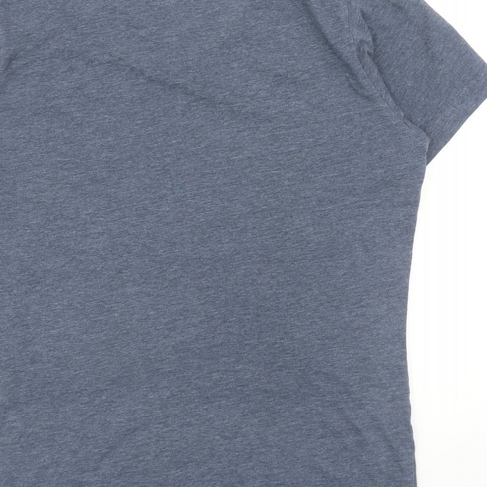 Mens UK Size S Crosshatch Blue  T-Shirt