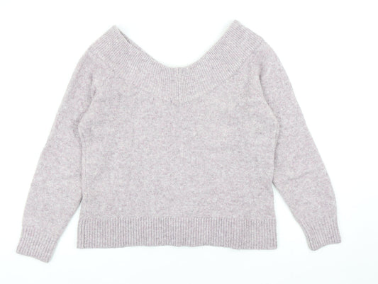 Womens UK Size M H&M Purple Pullover Jumper
