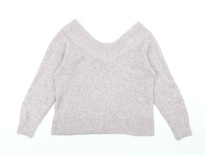 Womens UK Size M H&M Purple Pullover Jumper