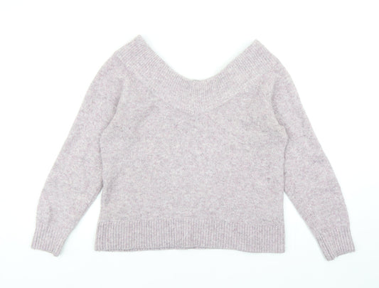Womens UK Size M H&M Purple Pullover Jumper
