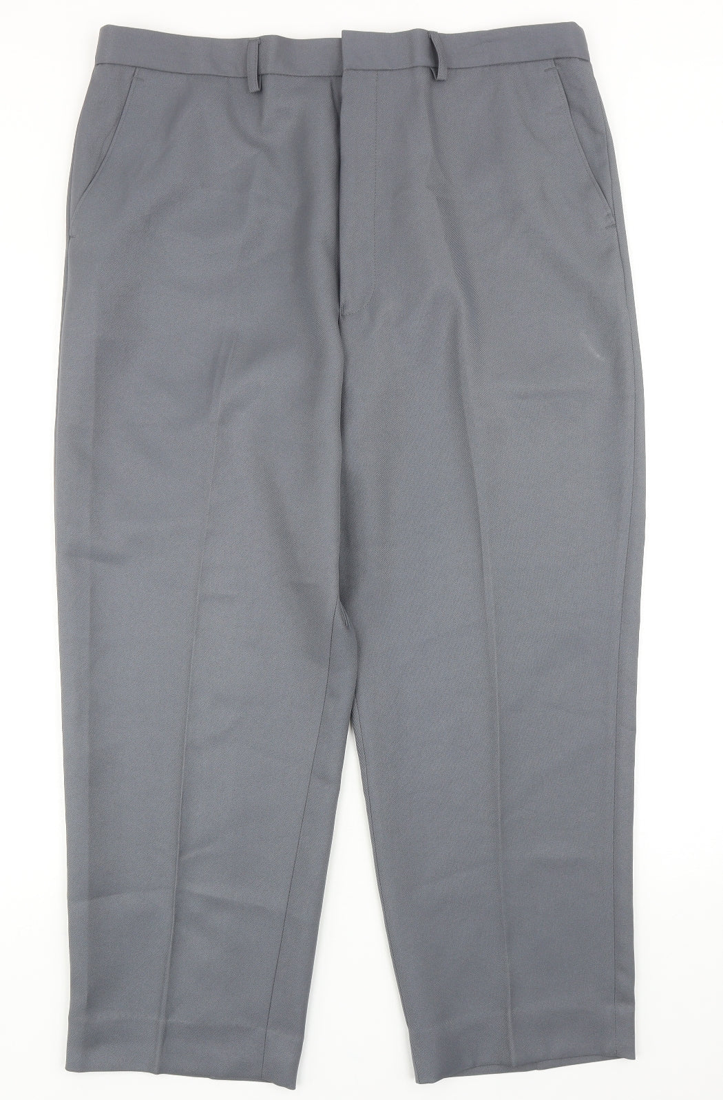 Mens UK Size 40 in Chums Regular Fit Dress Pants Grey Trousers