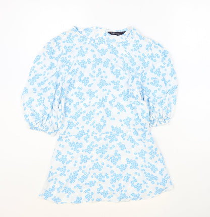 Womens UK Size 8 Marks and Spencer Blue Basic Blouse