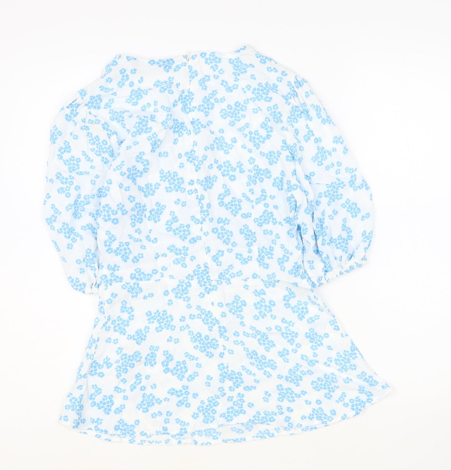 Womens UK Size 8 Marks and Spencer Blue Basic Blouse