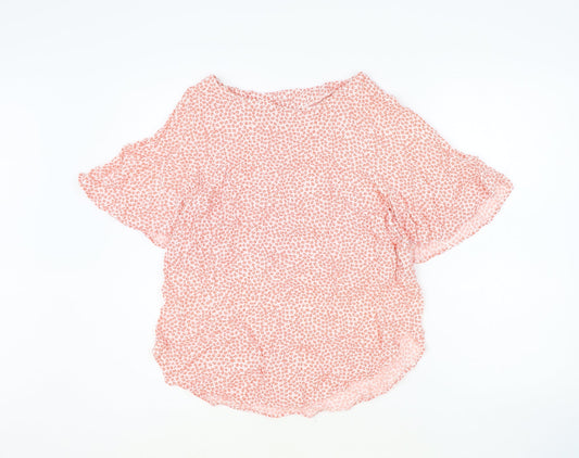 Womens UK Size 10 H&M Red Basic Blouse