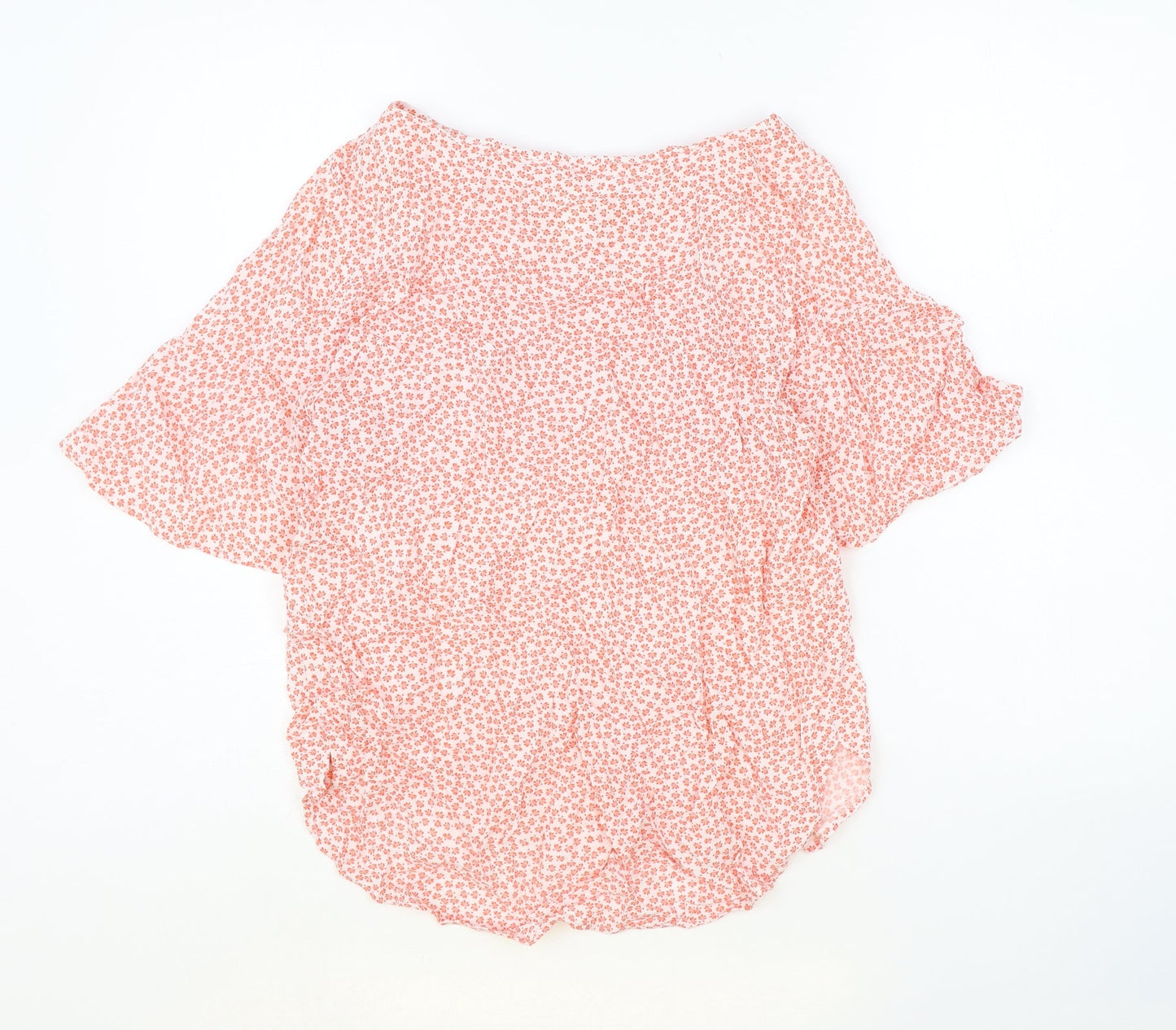 Womens UK Size 10 H&M Red Basic Blouse