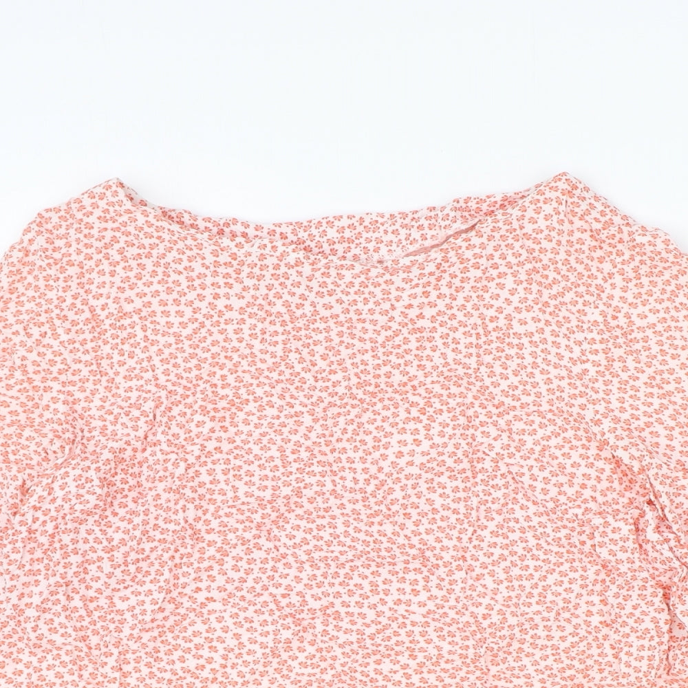 Womens UK Size 10 H&M Red Basic Blouse