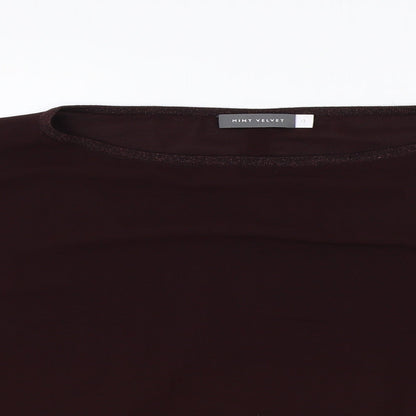 Womens UK Size 12 Mint Velvet Purple Basic T-Shirt