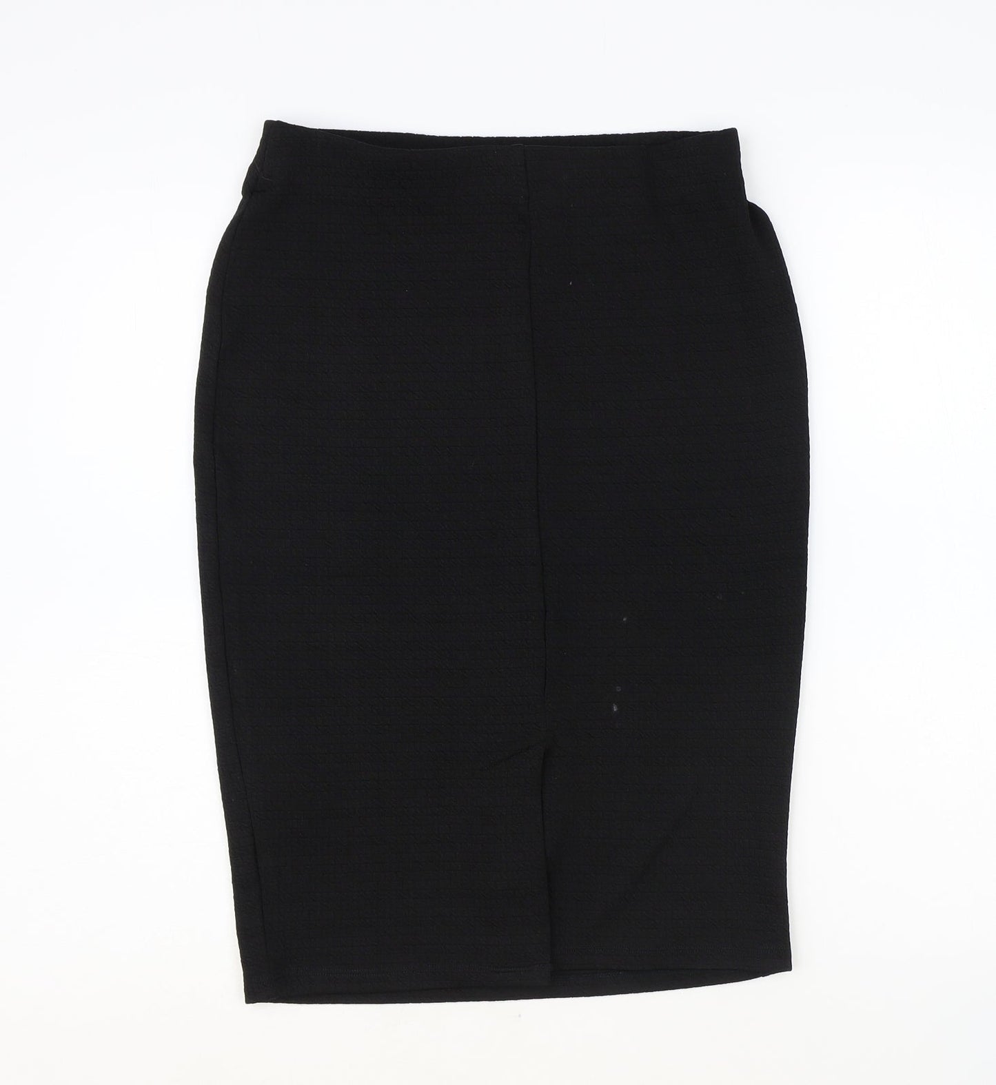 New Look Womens Black Polyester Straight & Pencil Skirt Size 10