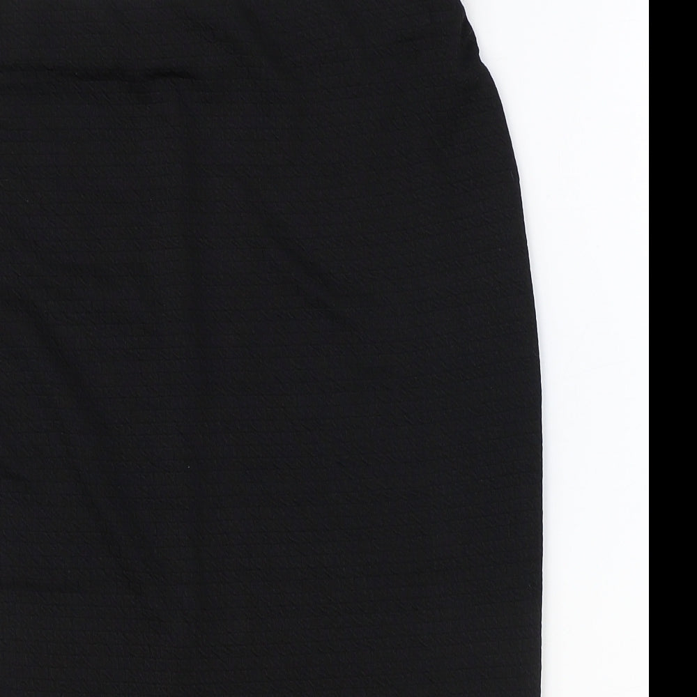 New Look Womens Black Polyester Straight & Pencil Skirt Size 10