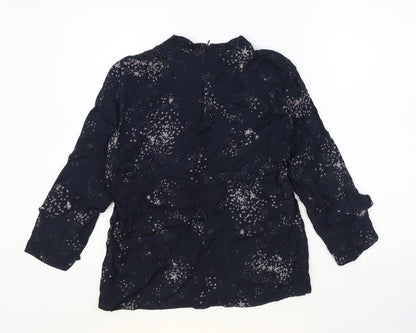 Womens UK Size 8 Phase Eight Blue Basic Blouse