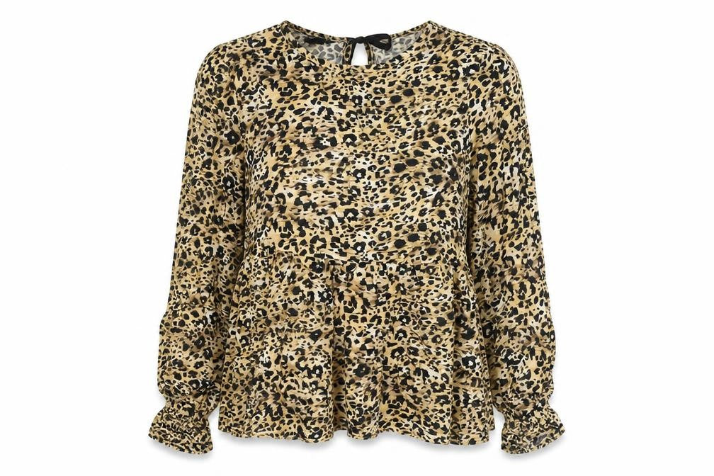 Womens UK Size 10 New Look Multicoloured Basic Blouse