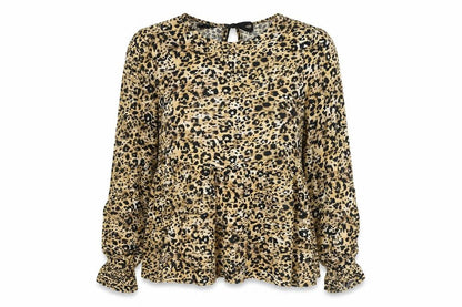 Womens UK Size 10 New Look Multicoloured Basic Blouse