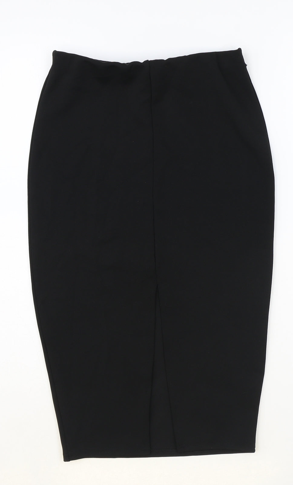 Boohoo Womens Black Polyester Straight & Pencil Skirt Size 8