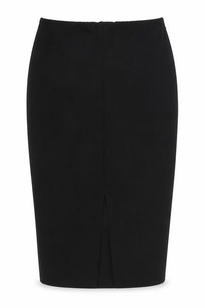 Boohoo Womens Black Polyester Straight & Pencil Skirt Size 8